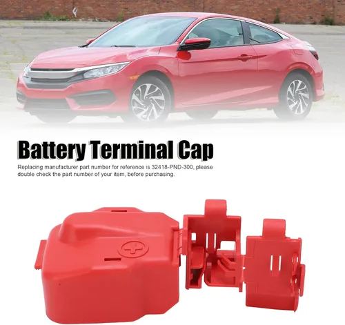 Vista 2 de Para 32418-RBG-300 Tapa de terminal de batería Cubierta de terminal positivo de la batería Conector rojo 32418‑PND‑300