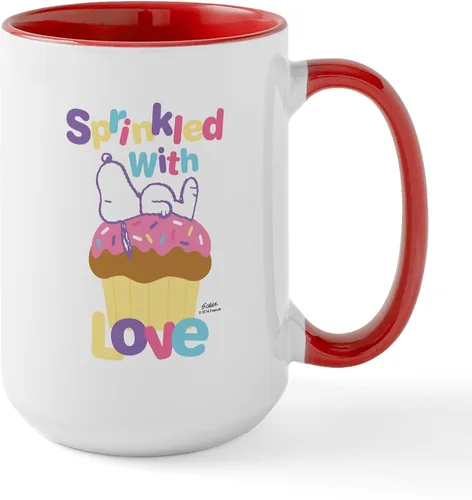 Vista 193 de CafePress SNOOPY Joe Cool - Taza de café de cerámica (15.0 fl oz)