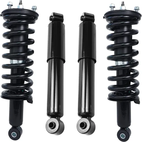 Vista 41 de Detroit Axle - Puntales y Amortiguadores para Chevy Traverse Buick Enclave GMC Acadia Saturn Outlook 2007-2012, 2 puntales delanteros con resorte