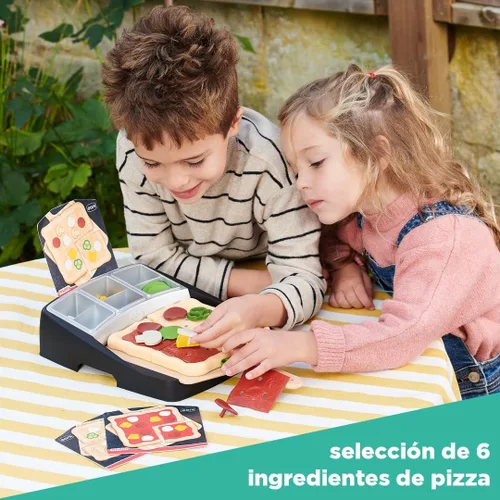 Vista 6 de Casdon Ooni Koda - Horno de pizza y estación de cobertura Horno de pizza de juguete para niños mayores de 3 años ¡Cuenta con luz real con efecto