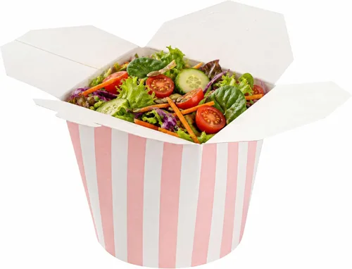 Vista 11 de Restaurantware Bio Tek - Contenedores de comida de 3.2 x 2.9 x 4 pulgadas, 200 cajas de fideos duraderas, desechables y sostenibles, cajas redondas