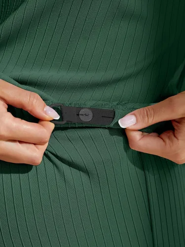 Vista 5 de OYOANGLE Conjunto de pijama de maternidad de 2 piezas para mujer, camiseta de manga corta y pantalones