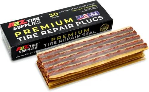 Vista 5 de Sello de reparación de neumáticos plano sin cámara marrón (30, 4 pulgadas)