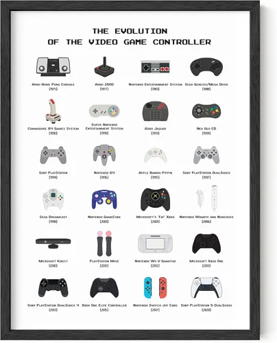 Vista 26 de HAUS AND HUES Arte de videojuegos, pósteres de videojuegos para habitación de niños, decoración de sala de juegos para decoración de pared de niños