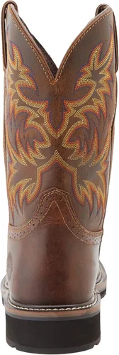 Vista 3 de Justin Original botas de trabajo altas con punta cuadrada de acero para hombre