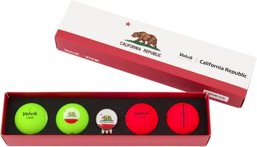 Vista 18 de Volvik Vivid City, State, Country Edition Golf Ball Gift Sets