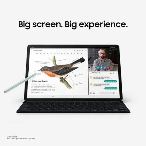 Vista 6 de SAMSUNG Electronics Galaxy Tab S7 FE 2021 Tablet Android con pantalla de 12.4 pulgadas, WiFi 64GB S Pen incluida, batería de larga duración, potente