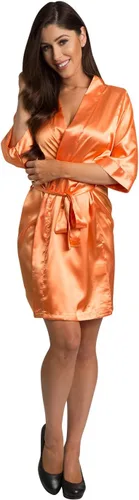 Vista 2 de Bata de satén personalizada para mujer para novia y dama de honor