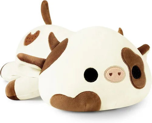 Vista 11 de Onsoyours Lindo peluche de vaca, suave peluche de aguacate amoroso, juguete de peluche esponjoso, almohada de aguacate, regalo para niños