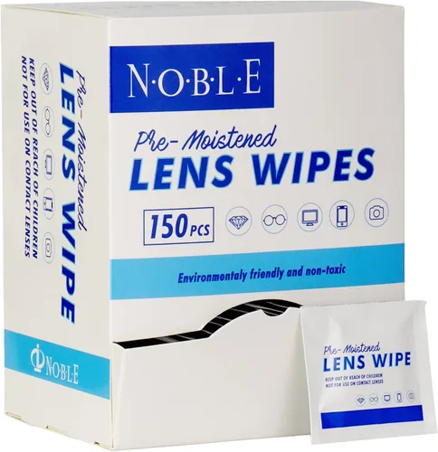 Vista 7 de Noble toallitas prehumedecidas para lentes envueltas individualmente, toallitas de limpieza de lentes y pantallas, ideales para lentes, teléfonos