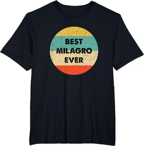 Vista 37 de Camiseta Milagro Name, Negro