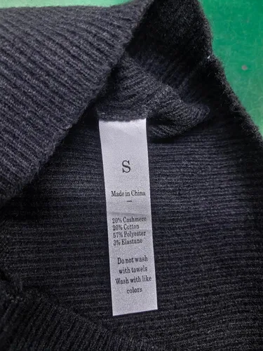 Vista 8 de SUUKSESS Suéter cruzado de manga larga con cuello en V y mezcla de Negro