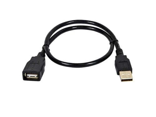 Vista 12 de Monoprice Cable de extensión USB 2.0 A macho a hembra de 3 pies 28/24 AWG (chapado en oro) (105432), color negro