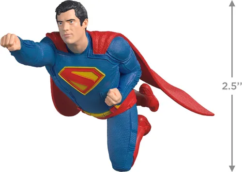 Vista 4 de Hallmark Keepsake Adorno de Navidad 2025, DC Superman, regalos de superhéroes