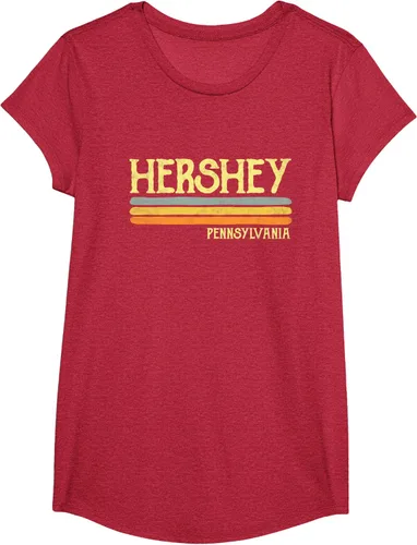 Vista 64 de Camiseta vintage de regalo de recuerdo de Hershey Pennsylvania PA, Negro, S