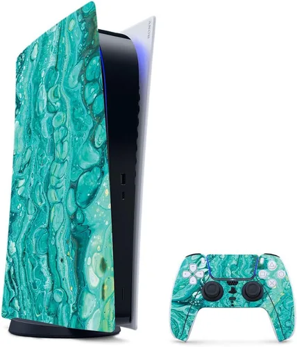 Vista 27 de MightySkins - Skin para juegos para PS5 / Playstation 5 Bundle – Mármol ámbar Envoltura protectora de vid Fácil de aplicar y cambiar