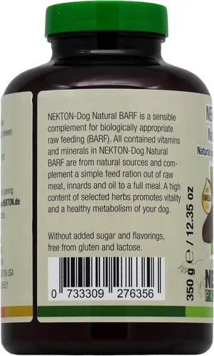 Vista 4 de Nekton -Suplemento alimenticio crudo Barf Natural para perros, 350 gm (12.35 onzas)