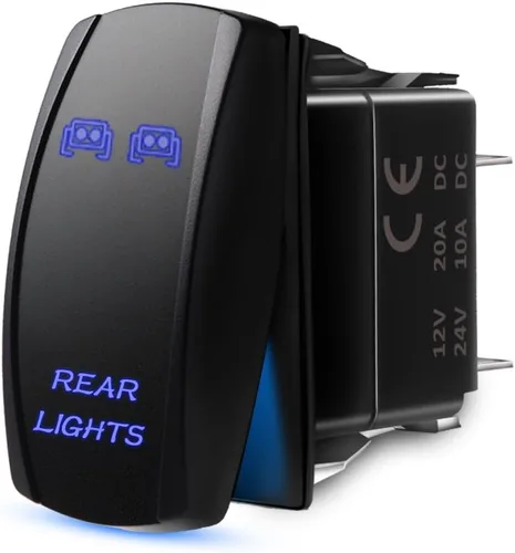 Vista 7 de Interruptor de rocker grabado a láser Mictuning para luz trasera