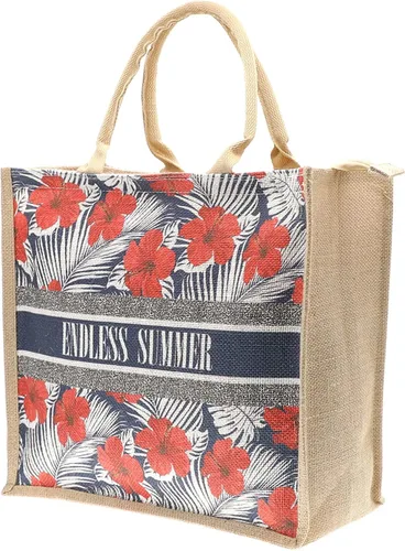 Vista 120 de Bolso grande de paja para mujer, tejido de ratán, bolso de playa de verano, a rayas
