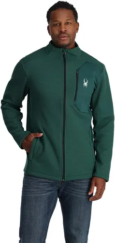 Vista 11 de Spyder Chaqueta híbrida de capa media con cremallera completa para hombre Azul etéreo