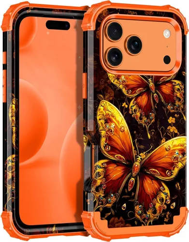 Vista 113 de Miqala Funda compatible con iPhone 8 Plus, iPhone 7 Plus, que brilla en la oscuridad, tres capas, resistente a los golpes, parachoques de plástico