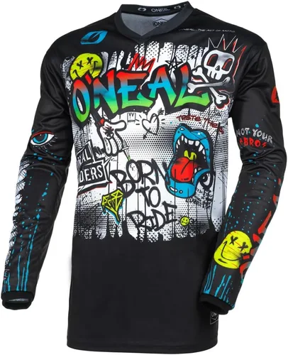 Vista 3 de MX Outfit O'Neal Element Rancid - Juego de pantalón y camisa para motocross en color neón, para niños/juveniles, conjunto de equipo de motocross
