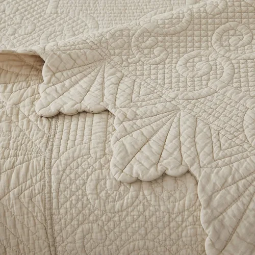 Vista 9 de Brandream Juego de edredones tamaño King, juego de colcha de Matelasse, juego de ropa de cama de granja, colchas acolchadas de algodón