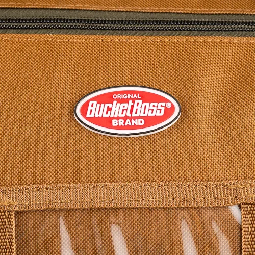 Vista 10 de Bucket Boss Bolsa de herramientas Gatemouth 20 en marrón, 60020, 32 litros