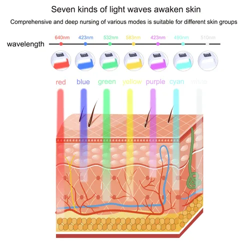 Vista 4 de Equipo de la terapia de la luz de la máscara LED de la máscara facial del color LED para el cuidado de piel en el equipo casero