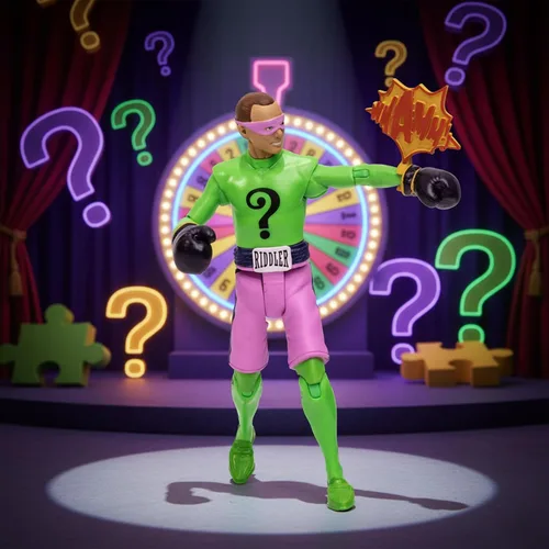 Vista 7 de McFarlane Toys DC Batman 1966 Serie de TV The Riddler Figura de acción [Boxeo]