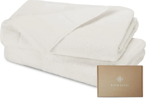 Vista 8 de BIOWEAVES 100% Algodón Orgánico 700 GSM Suave Juego de Toallas Premium de 6 Piezas Certificado GOTS, 2 Toallas de Baño, 2 Toallas de Mano y 2 Paños