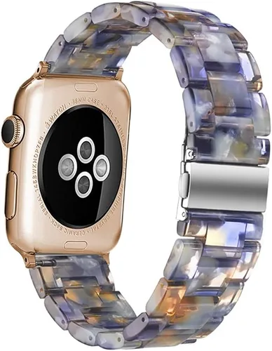 Vista 45 de HOPO Compatible With Apple Watch Band Thin Lightweight Resin Strap Bracelet Fashion Wristband Replacement For iWatch Bands Series Ultra 11 10 9 8 7