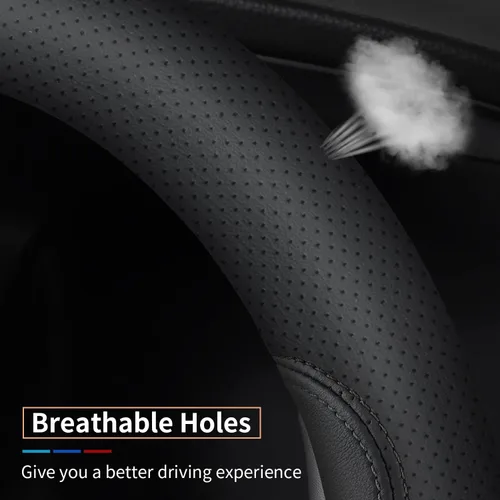 Vista 6 de XHRING Funda para volante de automóvil para Ford F150 F250 F350 Super Duty Expedition Toyota Tacoma Tundra 4Runner RAM 1500 2500 3500 Lexus GX Grand