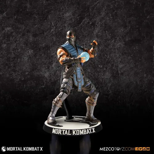 Vista 3 de Mezco, Figura de acción de Mortal Kombat X Sub-Zero, 4 pulgadas