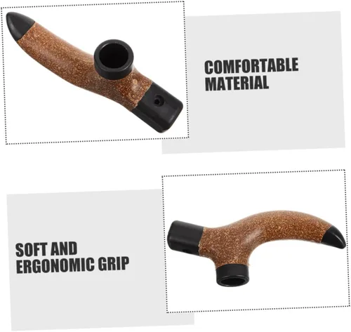 Vista 3 de 3pcs Trekking Pole Handle Replacement Grip Non-Slip Cork Hiking Stick Handle for Enhanced Stability and Comfort All Weather Conditions