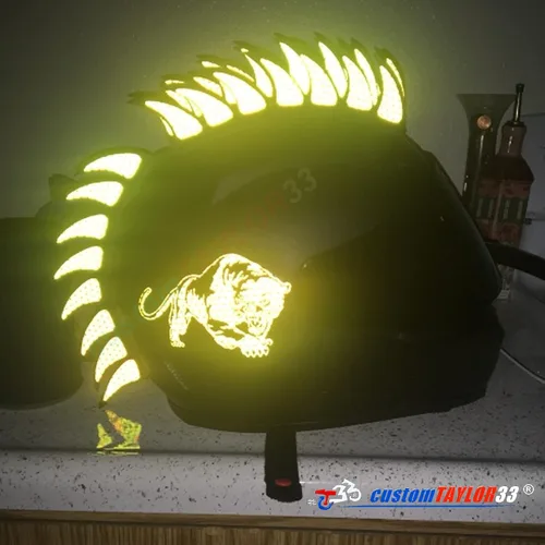 Vista 5 de Hoja de sierra customtaylor33 Warhawk/Mohawk de hule casco accesorio pieza (no incluido)
