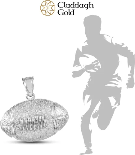 Vista 5 de Sports Charms Colgante de fútbol de plata de ley, Plata esterlina, No es una piedra preciosa