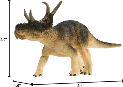 Vista 5 de Safari Ltd. Diabloceratops - Figura detallada de dinosaurio de 5.75 pulgadas, juguete educativo para niños, niñas y niños a partir de 3 años