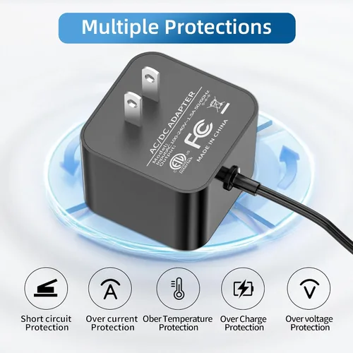 Vista 5 de Adaptador de corriente de 15 W compatible con Amazon Echo Dot de 3ª generación Echo Dot (3ª/4ª generación) con reloj Echo Dot Kids Edition Echo Show