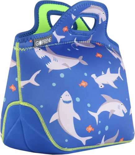 Vista 8 de Bolsa de almuerzo para niños con aislamiento de neopreno para niños, se adapta a la lonchera Bento Box y Thermos verde para niños pequeños