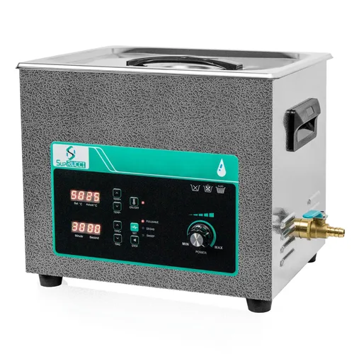Vista 10 de Limpiador ultrasónico de 3 litros con potencia y barrido ajustables, máquina de limpieza ultra sónico de 120 W, temporizador digital y calentador