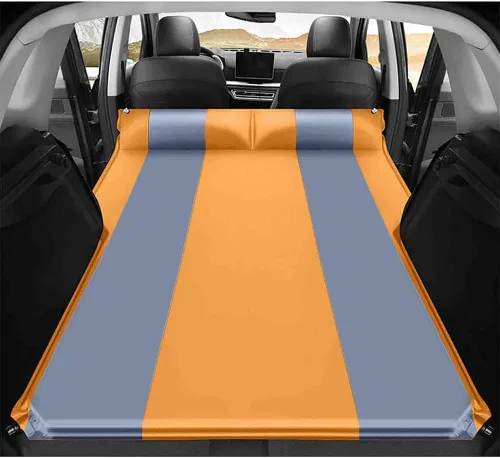 Vista 11 de Pad Thickened Air Mattress, Ultra-Thick Material Extra-High Car Air Mattress, Wrangler, Camping Travel Mattress Multifunctional (Normal,Black)