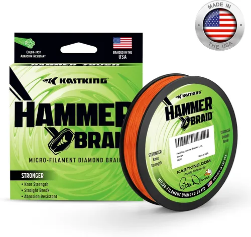 Vista 3 de KastKing Línea de pesca con trenza de martillo, línea trenzada resistente a la abrasión, fabricada en los Estados Unidos, línea superline
