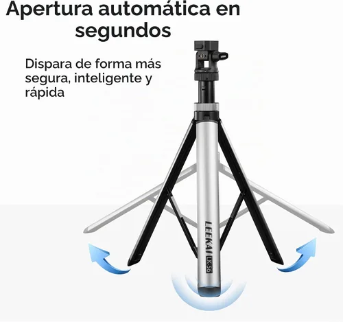 Vista 3 de LEEKAI LK56 - Soporte de luz de trípode con un solo toque de 83.9 pulgadas