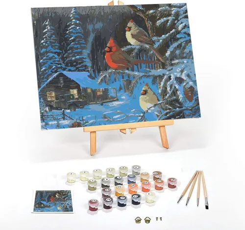 Vista 23 de Ledgebay Kit de Pintura por Números DIY para Adultos, Lienzo Enmarcado para Principiantes a Avanzados, Kit de Pintura por Números, los Kits Incluyen