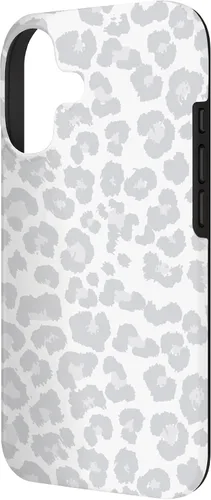 Vista 2 de Blanco Gris Guepardo Estampado De Leopardo Animal Skin Lindo Moda Caso Para iPhone 17