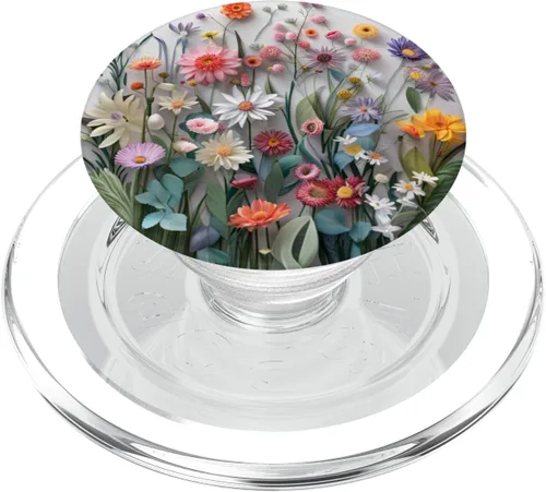 Vista 8 de Colección de ramo de flores con patrón floral PopSockets Adhesivo PopGrip