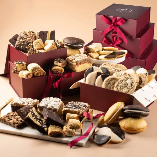 Vista 18 de Caja de regalo de cumpleaños, regalos de comida de cumpleaños, cestas de regalo de chocolate gourmet para mujeres, mamá, papá, él, ella