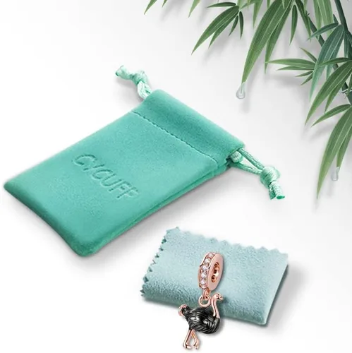 Vista 7 de CYCUFF Abalorios de plata de ley 925 adecuados para collares de dijes, pulseras, abalorios, joyería de regalo para mujeres, familiares y amigas