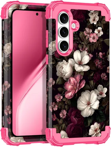 Vista 19 de Rancase para Galaxy S25, Funda de tres capas, protección resistente a los golpes, paraguas de plástico duro + funda protectora de goma de silicona